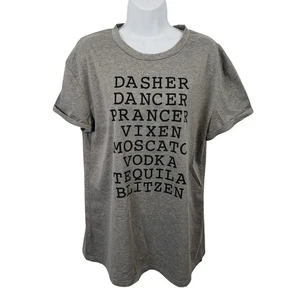 Neuheit Weihnachten Rentier Wein T-Shirt Urlaub Party Tee Damen X-Large/B59 - Bild 1 von 5