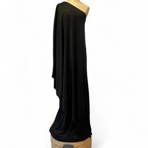 Vintage 70s Toga Grecian One Shoulder Dress Maxi Gown Gr. M* Black Iconic 2 Piece - Bild 1 von 13