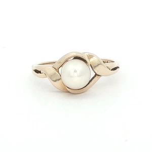 Vintage Perlenring 9 kt Gelbgold datiert 1969 - Bild 1 von 3