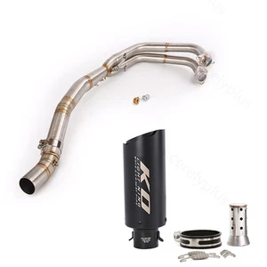 Silenciadores de escape delanteros sistema completo para Kawasaki Ninja 250 400 Z400 2017-22 - Imagen 1 de 9