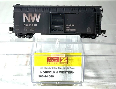 MICRO-TRAINS Z 40' STANDARD BOX CAR (WEATHERED) NORFOLK & WESTERN 50044066 - Image 1 of 3