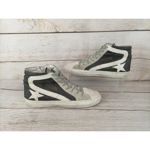 Golden Goose Damen 40 (US 10) Mid Slide Sneaker schwarz grau Glitzer - Bild 1 von 12