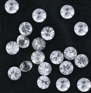 TWELVE 2mm ROUND FACETED WHITE TOPAZ GEM STONE GEMSTONE ebs5676 - Picture 1 of 1