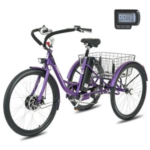 VIRIBUS 7 Speed Electric Tricycle 24"/26'' 350W Adult Electric Trike E-Trike - Picture 1 of 24