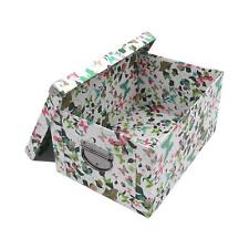 Collapsible Storage Box Decorative Memory Box With Lid & Metal Reinforced Corner