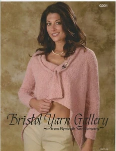 Bristol Yarn Gallery - Plymouth Knitting Pattern Book G001 -12 Designs for Women - Picture 1 of 12