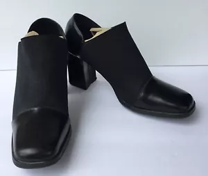 Vintage Y2K Amanda Smith Women’s Black XTREME Ankle Boots Size 9.5 M - Picture 1 of 11