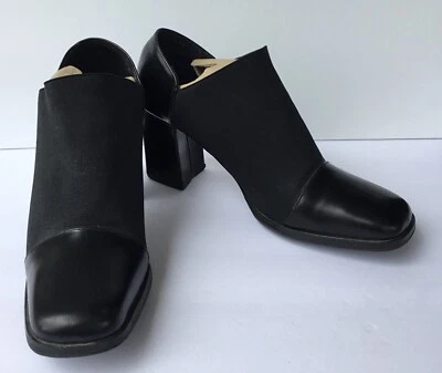 Botas de tornozelo vintage Y2K Amanda Smith femininas pretas XTREME tamanho 9,5 M - Imagem 1 de 4