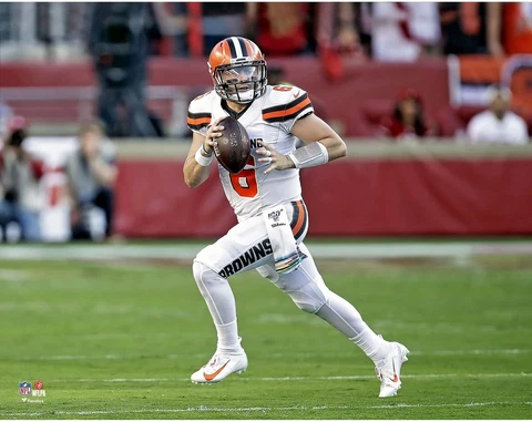 Baker Mayfield Cleveland Browns Unsigned Action 11" x 14" Photo - Fanatics Cover