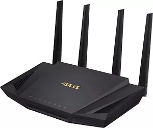 ASUS RT-AX58U V2 WIFI 6 AX3000 Dual-Band Extendable Mesh WiFi Router, AIMESH NEW - Picture 1 of 8