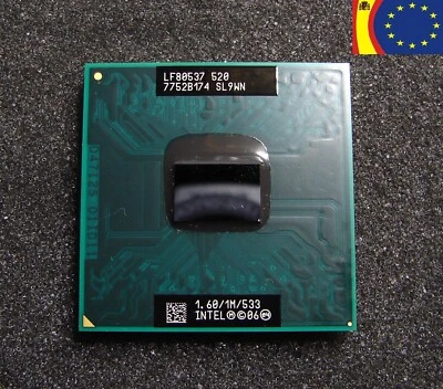 Intel Celeron M 520 SL9WN LF80537 520 1.60/1M/533 - Imagen 1 de 2