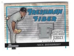 2002 Bowman Draft Freshman Fiber #FF-NB Nick Bierbrodt Tampa Bay Rays - Picture 1 of 2
