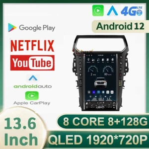 13.6" Car Radio Stereo Gps Navigation For Ford Explorer 2011-2019 Radio Carplay - Picture 1 of 11