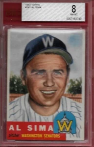 1953 Topps #241 Al Sima BVG 8 $$$$ - Bild 1 von 2