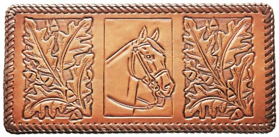 ¡CARTERAS TRIPLE PLEGABLES! AMISH HECHO A MANO CON CUERO MACIZO! ¡ATADO A MANO O COSIDO! Foto 1 de 4