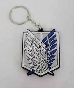 NEW  Attack On Scouting Legion Badge Emblem PVC Keychain  - Picture 1 of 1