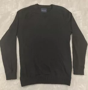 American Eagle Mens Sweater Knit Crew Neck Pullover Long Sleeve Black Size LT - Picture 1 of 5