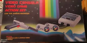 VIDEO GAME CONOLE RARE ACTION SET 90S SUPER COM FAMICLONE - Picture 1 of 4