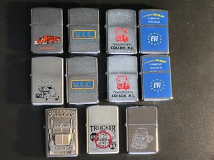 Lot Of 11 Zippo Road Transport Trucks Us Semi-Trailers - Picture 1 of 5