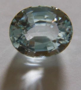 Aquamarine, Great Flash, 20 year USA Vendor, 2.30 ct, Excellent Oval Cut, German - Picture 1 of 12