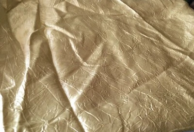 Gold crush satin fabric 36 wide by 1 yard 22“ - Image 1 of 2