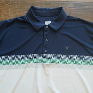 Callaway Opti-Dri Polo Mens Extra Large White Golf Performance Wicking Stretch - Picture 1 of 8