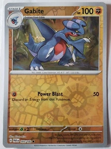 Tarjeta Pokémon REVERSE HOLO Gabite 095/182 NM/M - Paradox Rift Scarlet Violet - Imagen 1 de 2