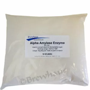 ALPHA AMYLASE ENZYME 1lb CONVERT STARCH FERMENTABLE SUGAR FOOD GRADE BEST TO USE - Picture 1 of 2