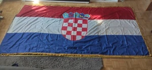 Escudo de armas bandera de Croacia ENORME BANDERA guerra por la era de la independencia Yugoslavia - Imagen 1 de 9
