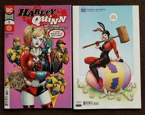 HARLEY QUINN #72 DC NEW COMICS BOOSTER GOLD A & B COVER 2 TOTAL DC COMICS - Picture 1 of 3