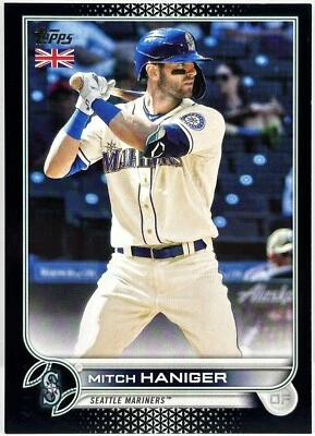 2022 Topps UK Edition - Black #104 Mitch Haniger /125 SEA - Image 1 of 2