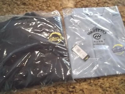 LOTE de 2 - NUEVO CON ETIQUETAS - POLO DE GOLF MONTEREY PERFORMANCE - CHAQUETA CORTAVIENTOS CAMARILLA - L - LOGO Foto 1 de 4
