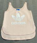 Adidas Singlet Top Ladies 6 Pink Mesh Activewear Sport Oversized