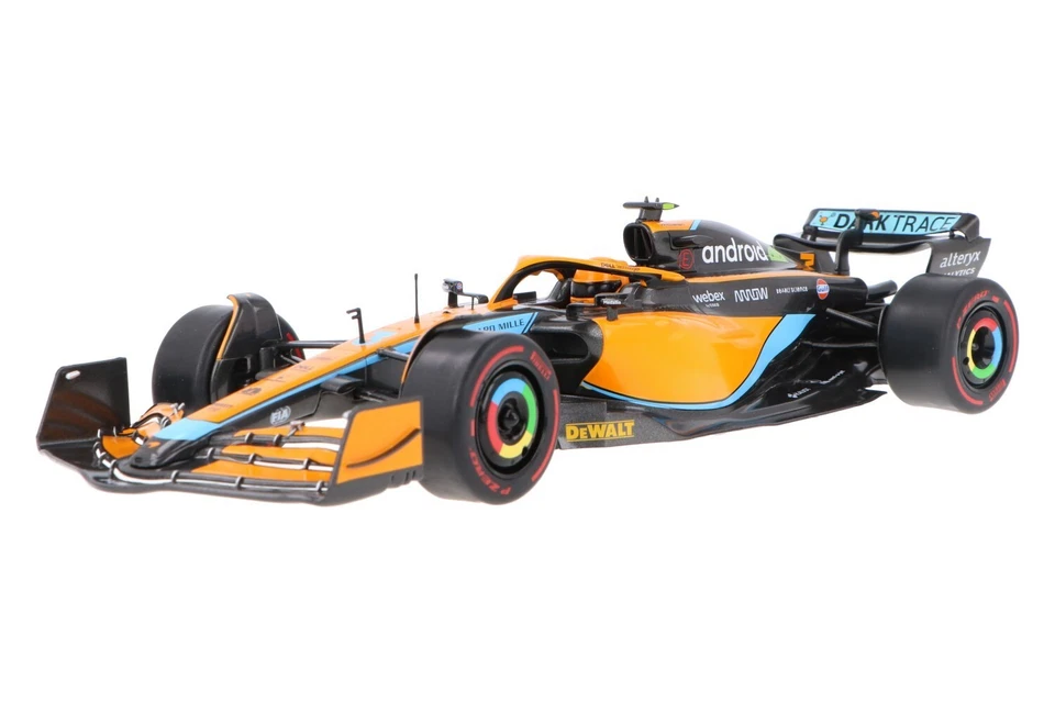 AUTO FORMULA 1 MCLAREN F1 MCL36 SEASON 2022 GP  SCALA 1:18 SOLIDO - Immagine 1 di 2