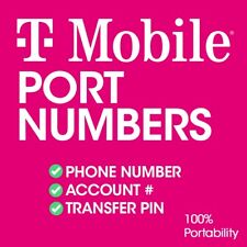 T-Mobile Port Numbers - 30 Day Validity - 100% Guaranteed