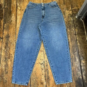 Vera Moda Barrel Leg Jeans Gr. 28 L32 Blau Denim Baumwolle W28 L28 Neu Mit Etikett - Bild 1 von 11