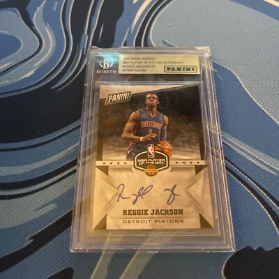 2017 Panini America NBA Player of the Day AUTO Reggie Jackson 1 of 10 Made - Image 1 of 2