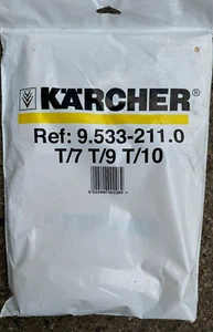 ⭐KARCHER 9.533-211.0 10 PACK VACUUM CLEANER HOOVER PAPER FILTER BAGS FOR T10/1⭐ - Picture 1 of 3