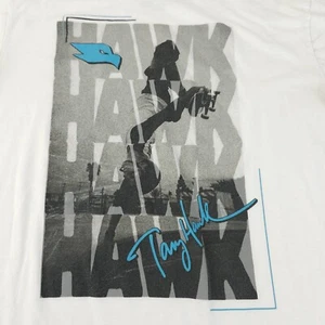 Camiseta Tony Hawk Para Hombre Grande Blanca Gráfica Camiseta Patinador Años 90 Y2K Vert Skateboarding - Imagen 1 de 6