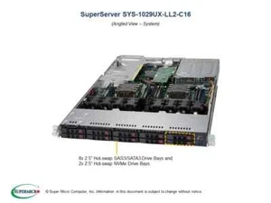 Supermicro SYS-1029UX-LL2-C16 Server 2 x Intel Xeon Gold 6246 192GB NEW IN STOCK - Picture 1 of 4
