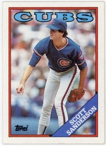 1988 Topps #311 Scott Sanderson Chicago Cubs Baseball Card - Foto 1 di 1