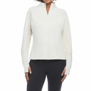Chaqueta de yoga Danskin contorno para mujer, abedul, S - Imagen 1 de 5