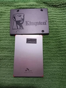 Kingston 120gb ssd SKhynix 512gb ssd lot used 2.5inch sata from working system - Picture 1 of 2