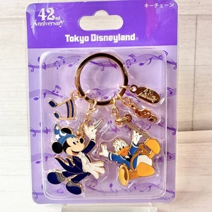 Japan Tokyo Disney Resort Mickey Donald Key Chain 42nd Anniversary Disneyland - Picture 1 of 16