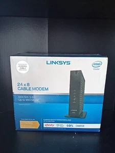 Linksys Modem DOCSIS 3.0 24x8 Modem via cavo ad alta velocità CM3024 960Mbps Nero - Foto 1 di 2