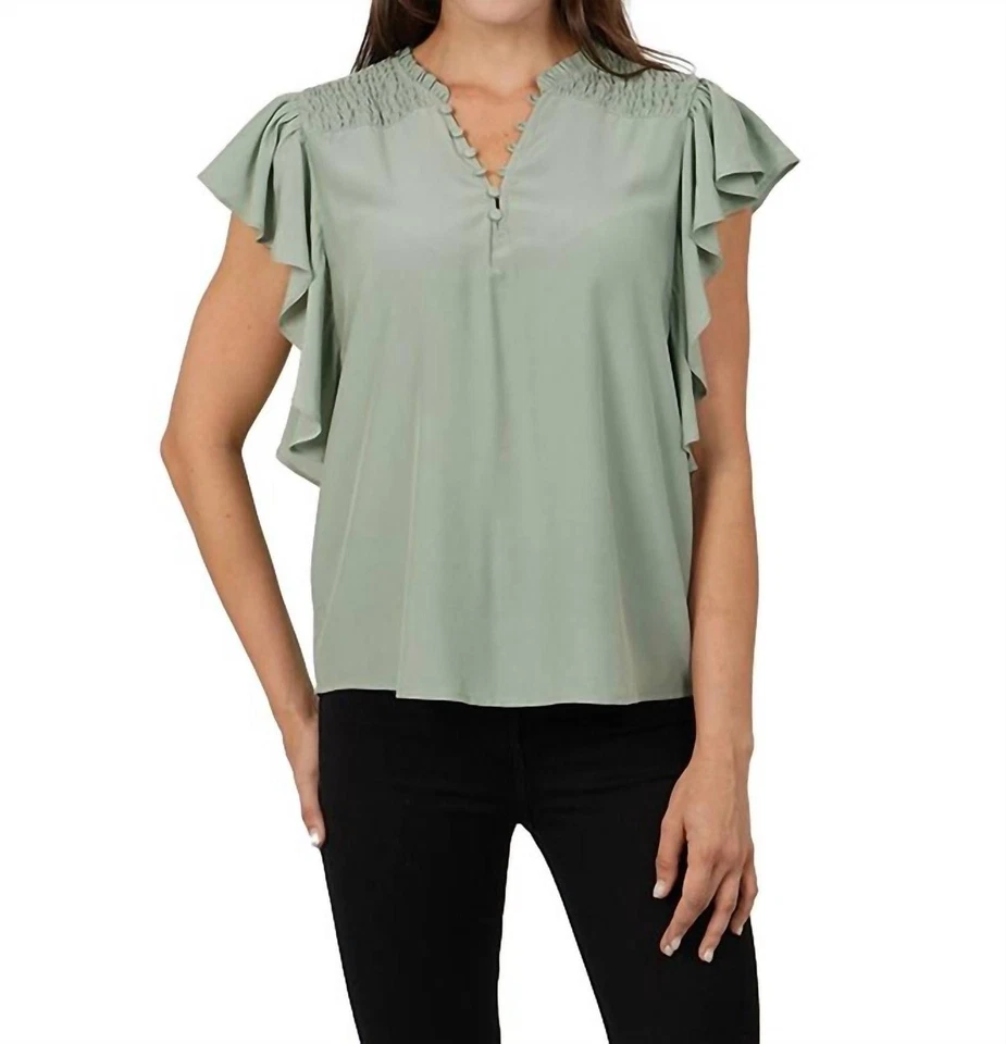 Top manga volantes Love Token talla M Foto 1 de 1