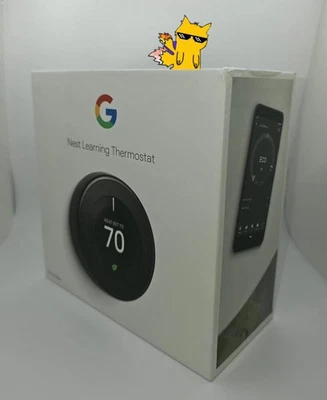 Google Nest T3018US 3rd Generation Smart Learning Thermostat - Mirror Black - Image 1 of 4