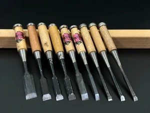 Cincel japonés vintage 9set nomi hecho por herrero/herramienta de mano martillo h77 - Imagen 1 de 24