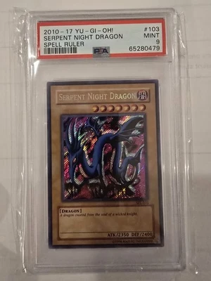 Yu-Gi-Oh SRL-103 Spell Ruler Serpent Night Dragon PSA 9 - Image 1 of 2