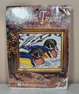 Kit punto croce tesoro cimelio 8" x 10" anatre legno 5259 - Foto 1 di 5